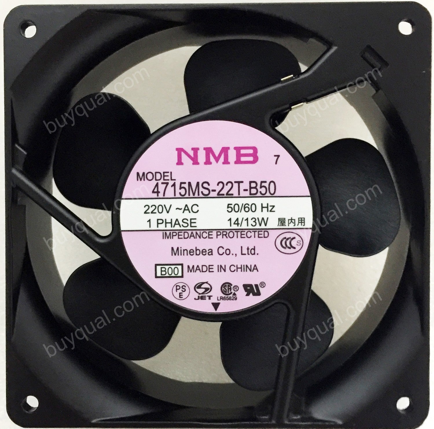NMB 4715MS-22T-B50 4715MS-22T-B50-A00 4715MS-22T-B50-B00 220V 14/13W Cooling Fan NMB 4715MS-22T-B50 4715MS-22T-B50-A00 4715MS-22T-B50-B00 220V 14/13W Cooling Fan